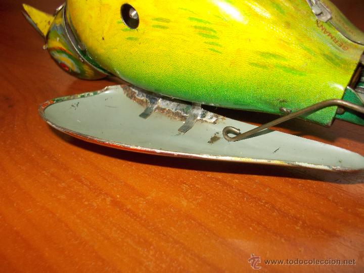 Juguetes antiguos de hojalata: Pajaro cantor de hojalata - Foto 9