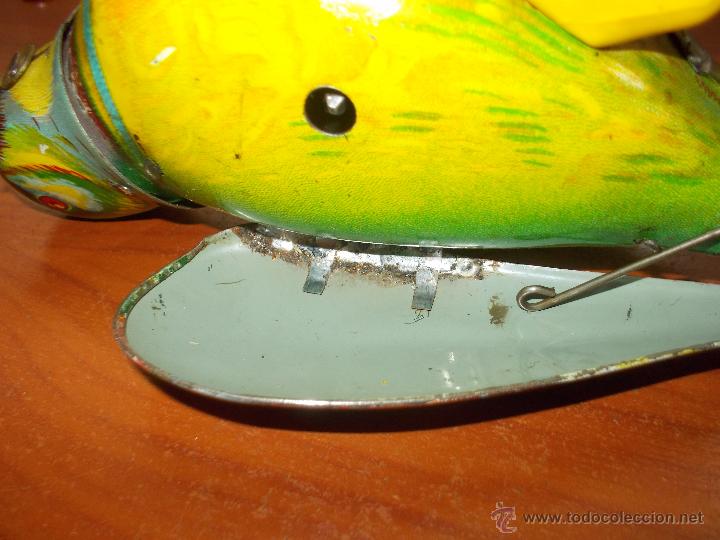 Juguetes antiguos de hojalata: Pajaro cantor de hojalata - Foto 10