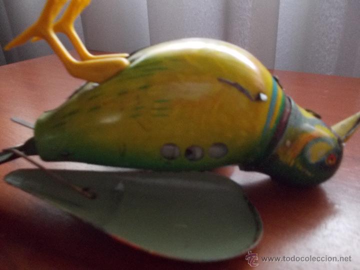 Juguetes antiguos de hojalata: Pajaro cantor de hojalata - Foto 12