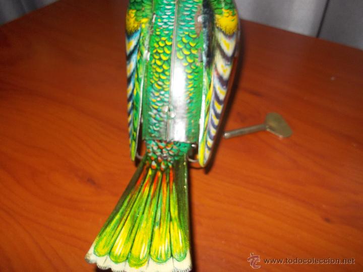Juguetes antiguos de hojalata: Pajaro cantor de hojalata - Foto 18