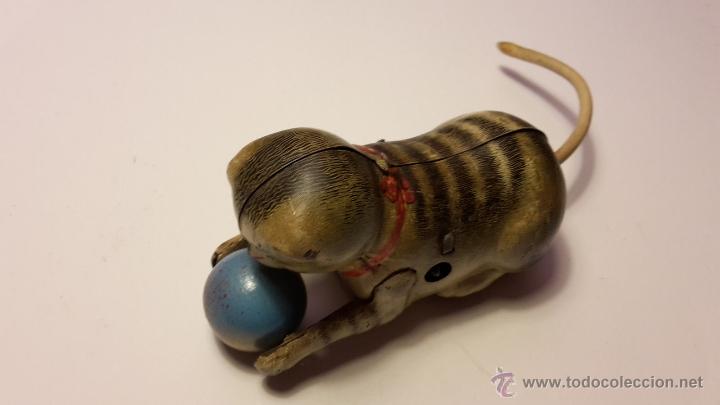 Juguetes antiguos de hojalata: Gato de hojalata. 1950 - Foto 1