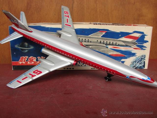 Juguetes antiguos de hojalata: AVI&Oacute;N PASSENGER ROCKET MF093 - CHINA - Foto 1