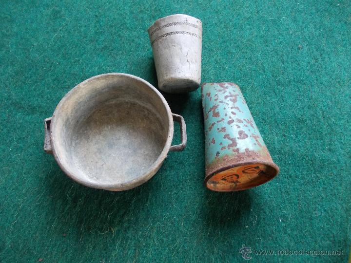 Juguetes antiguos de hojalata: Lote cocinitas juego antiguo - Foto 2