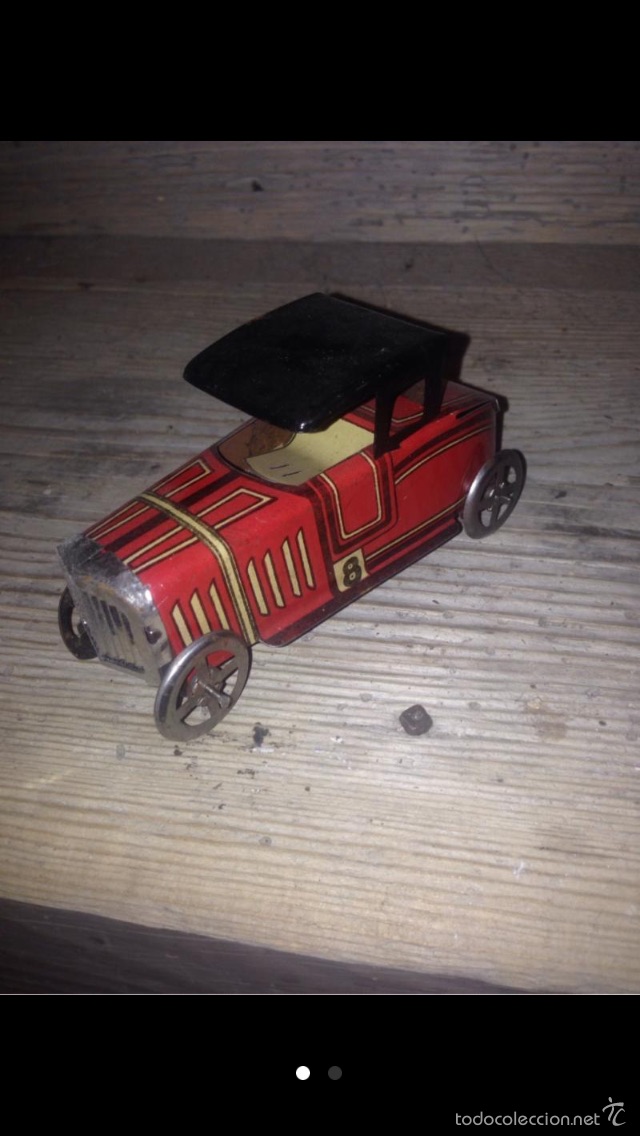 Juguetes antiguos de hojalata: Coche de chapa 1930 original - Foto 1