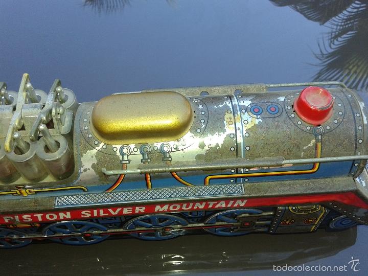 Juguetes antiguos de hojalata: TREN PISTON SILVER MOUNTAIN ( FUNCIONANDO) - Foto 3