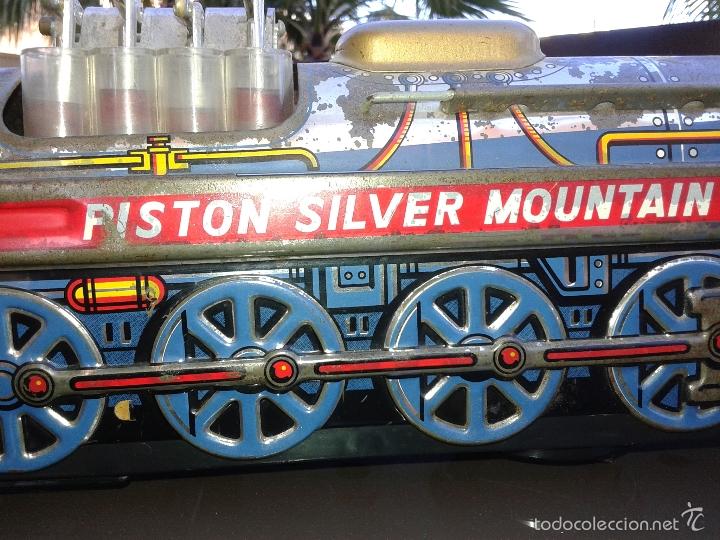 Juguetes antiguos de hojalata: TREN PISTON SILVER MOUNTAIN ( FUNCIONANDO) - Foto 4