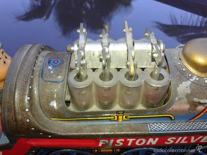 Juguetes antiguos de hojalata: TREN PISTON SILVER MOUNTAIN ( FUNCIONANDO) - Foto 5