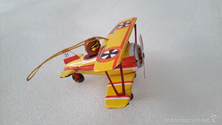 Juguetes antiguos de hojalata: AVI&Oacute;N HOJALATA - Foto 2