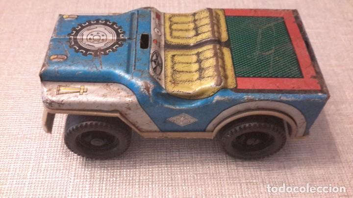 Juguetes antiguos de hojalata: ROM&Aacute;N JEEP - Foto 3