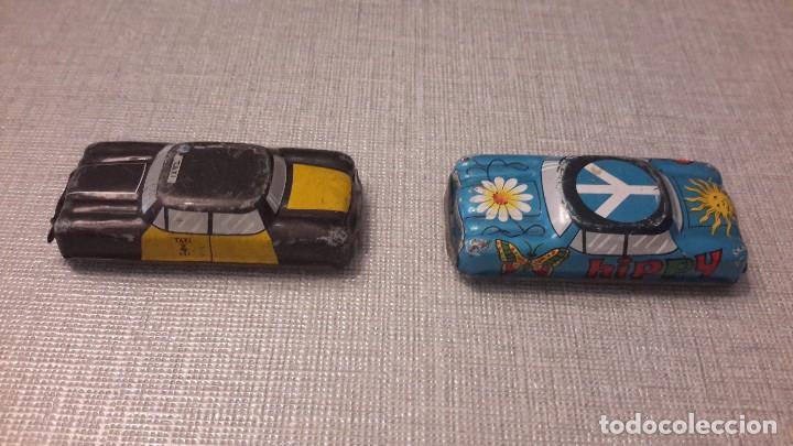 Juguetes antiguos de hojalata: DOS COCHES DE HOJALATA - Foto 1