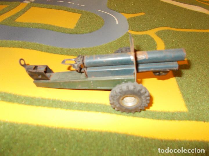 Juguetes antiguos de hojalata: antiguo ca&ntilde;on hojalata - Foto 2