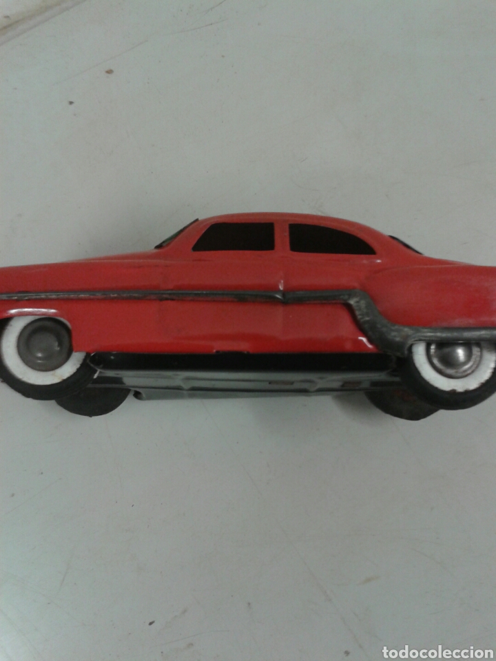 Juguetes antiguos de hojalata: COCHE CHAPA - Foto 6