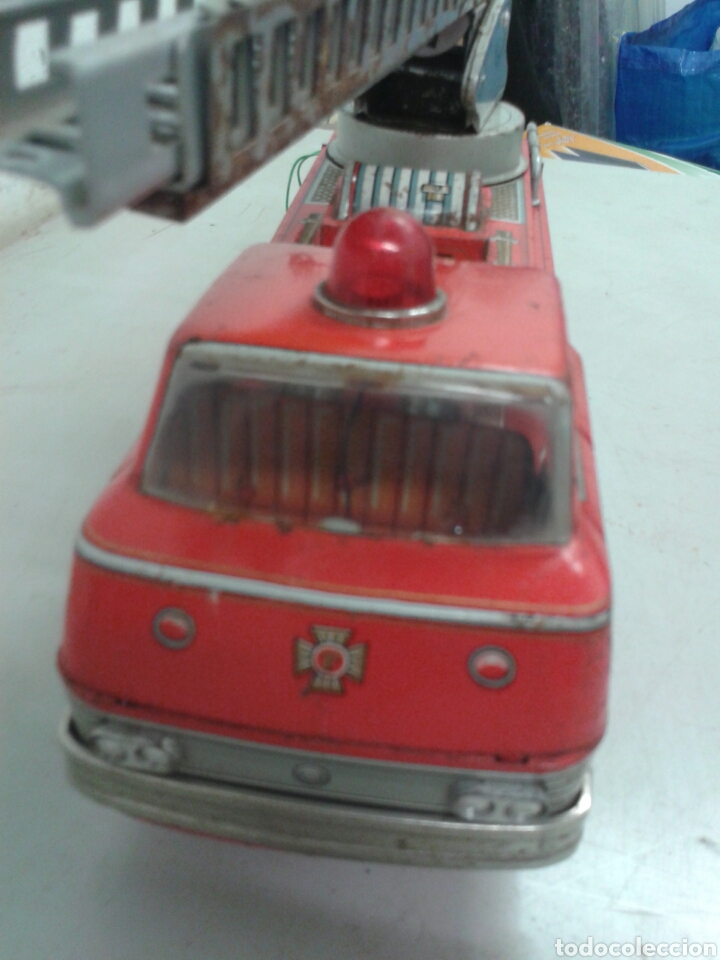 Juguetes antiguos de hojalata: COCHE BOMBERO - Foto 3