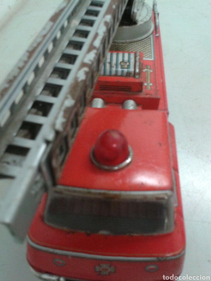 Juguetes antiguos de hojalata: COCHE BOMBERO - Foto 4