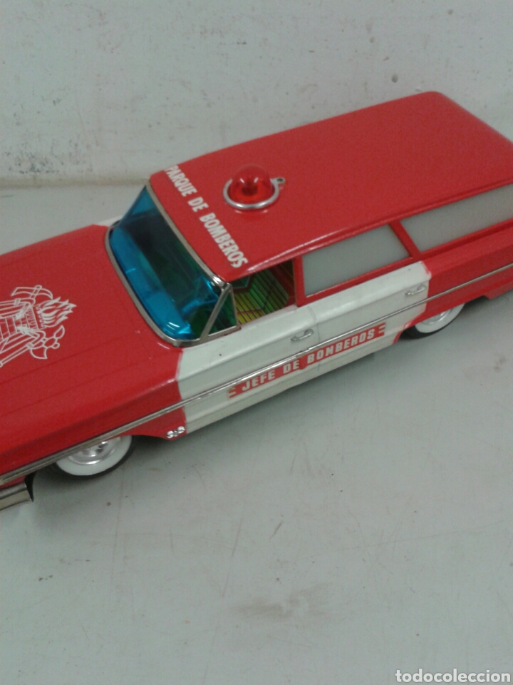 Juguetes antiguos de hojalata: COCHE BOMBEROS - Foto 1