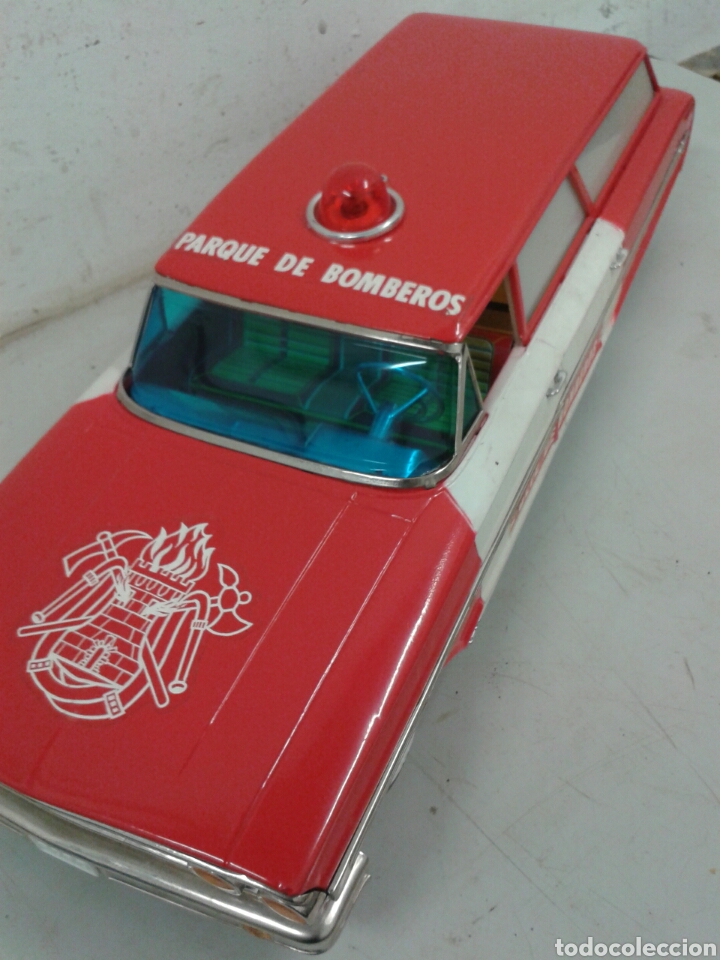 Juguetes antiguos de hojalata: COCHE BOMBEROS - Foto 2