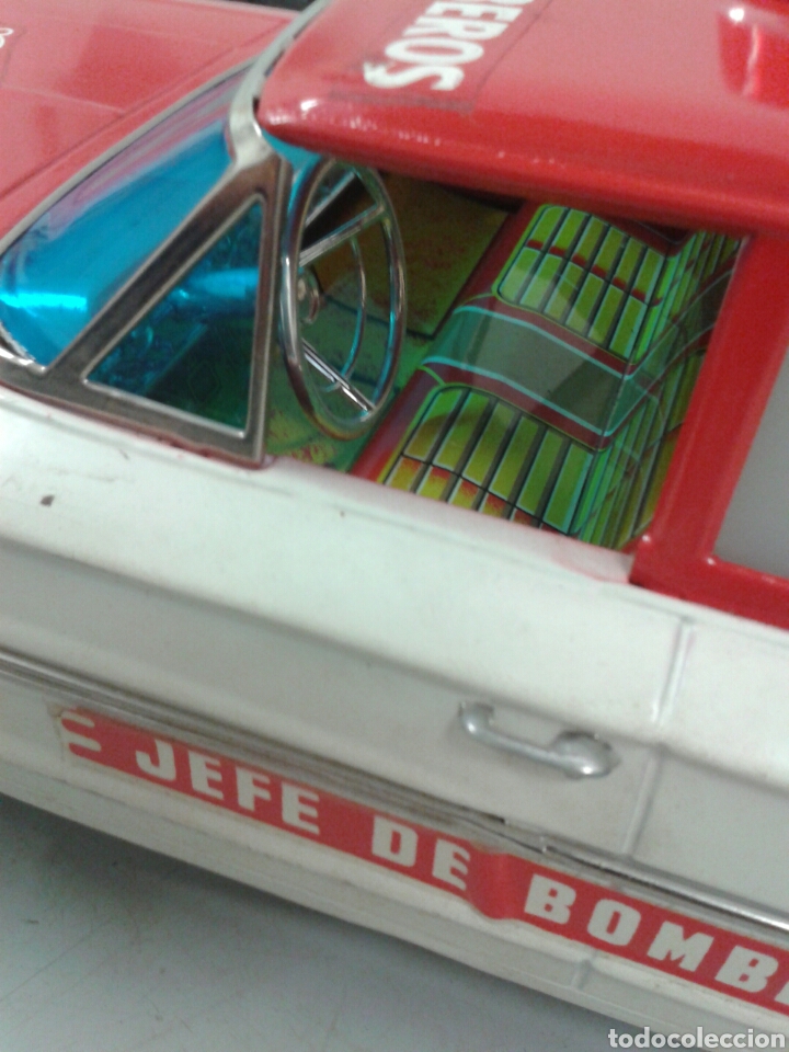 Juguetes antiguos de hojalata: COCHE BOMBEROS - Foto 4