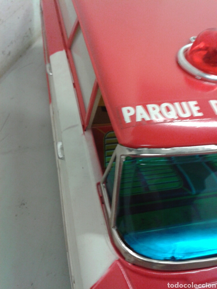 Juguetes antiguos de hojalata: COCHE BOMBEROS - Foto 6