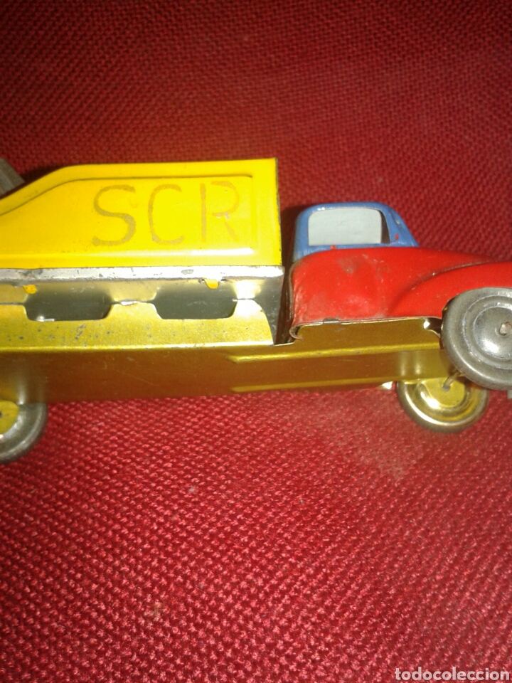 Juguetes antiguos de hojalata: ANTIGUO COCHE CHAPA - Foto 4