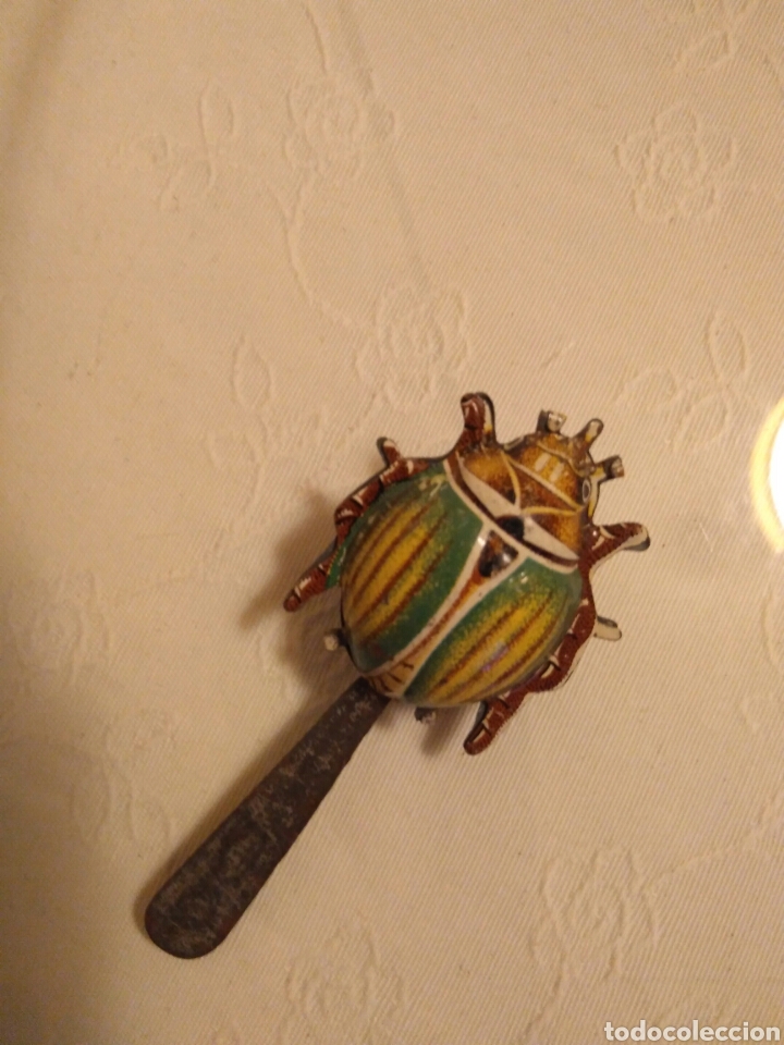 Juguetes antiguos de hojalata: Precioso sonajeros - Foto 4