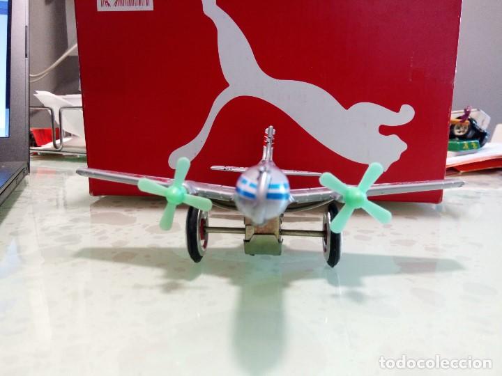 Juguetes antiguos de hojalata: avion de chapa - Foto 3