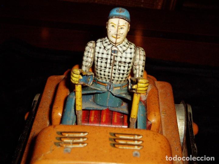 Juguetes antiguos de hojalata: Bulldozer Handy Hank - Foto 6