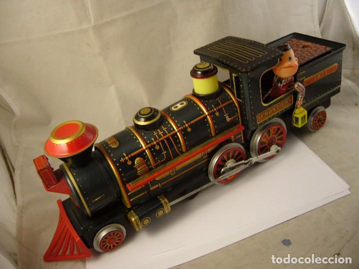 Juguetes antiguos de hojalata: LOCOMOTORA FRONTIER 3673 RARA - Foto 1