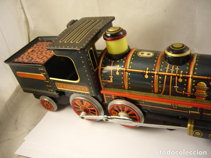 Juguetes antiguos de hojalata: LOCOMOTORA FRONTIER 3673 RARA - Foto 8