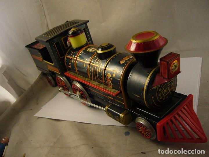 Juguetes antiguos de hojalata: LOCOMOTORA FRONTIER 3673 RARA - Foto 9