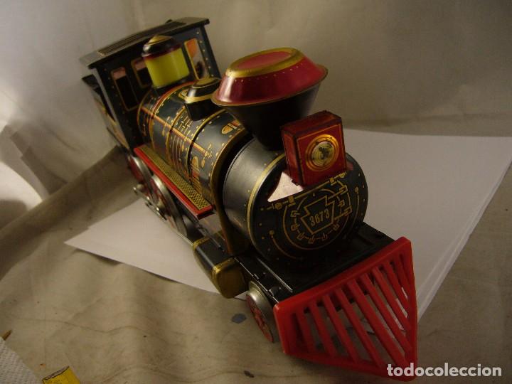 Juguetes antiguos de hojalata: LOCOMOTORA FRONTIER 3673 RARA - Foto 10
