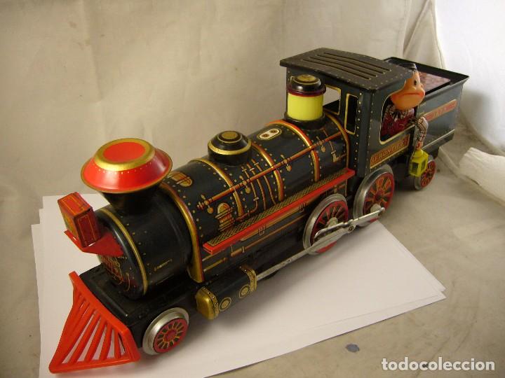 Juguetes antiguos de hojalata: LOCOMOTORA FRONTIER 3673 RARA - Foto 12