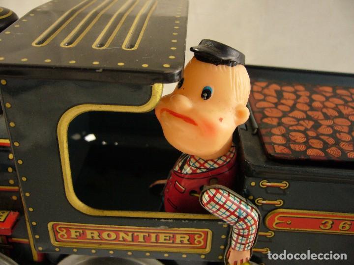 Juguetes antiguos de hojalata: LOCOMOTORA FRONTIER 3673 RARA - Foto 21
