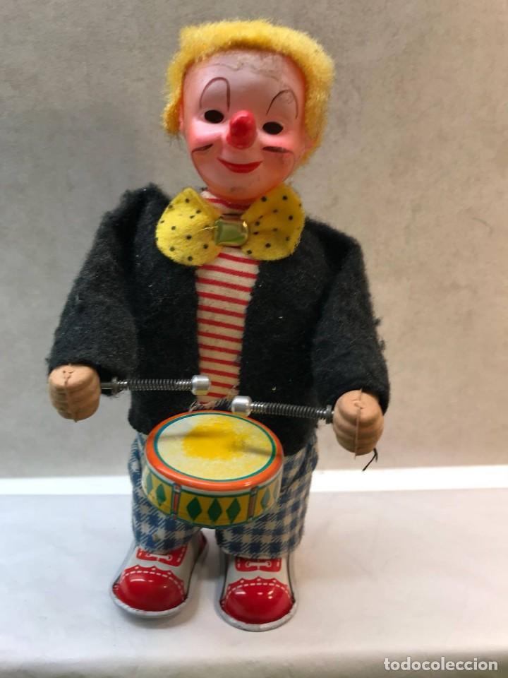 Juguetes antiguos de hojalata: Payaso de T.N. Nomura - Foto 1