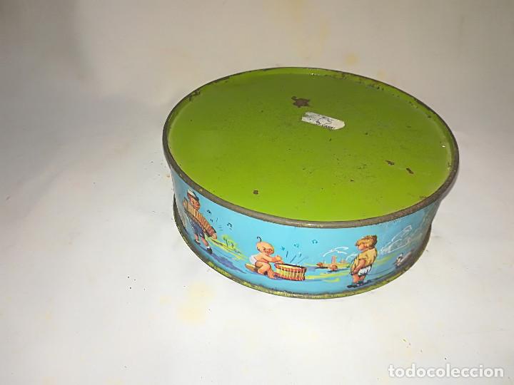 Juguetes antiguos de hojalata: TAMBOR DE HOJALATA. - Foto 1