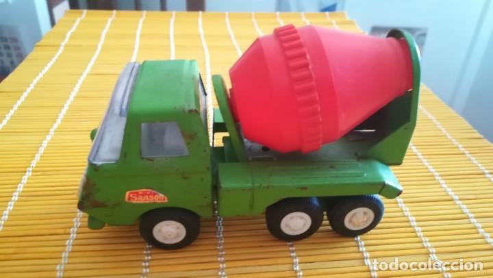 Juguetes antiguos de hojalata: Mini sanson hormigonera de Rico - Foto 2