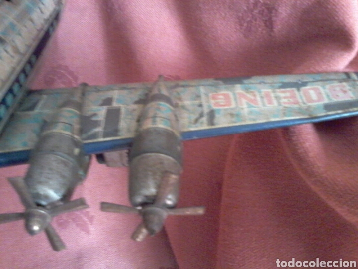 Juguetes antiguos de hojalata: Avion - Foto 2