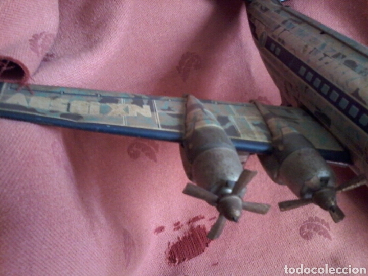 Juguetes antiguos de hojalata: Avion - Foto 3