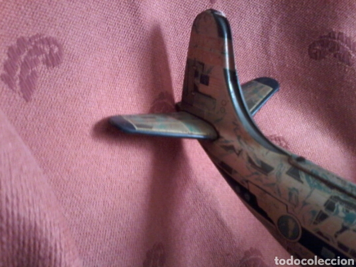 Juguetes antiguos de hojalata: Avion - Foto 4