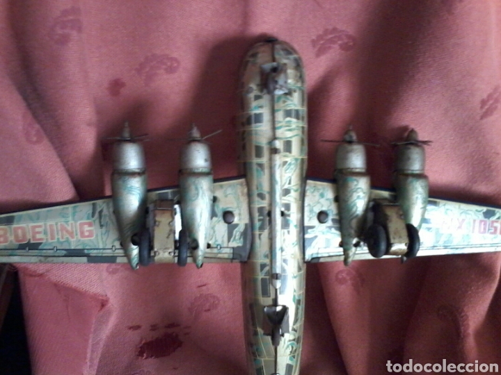 Juguetes antiguos de hojalata: Avion - Foto 7