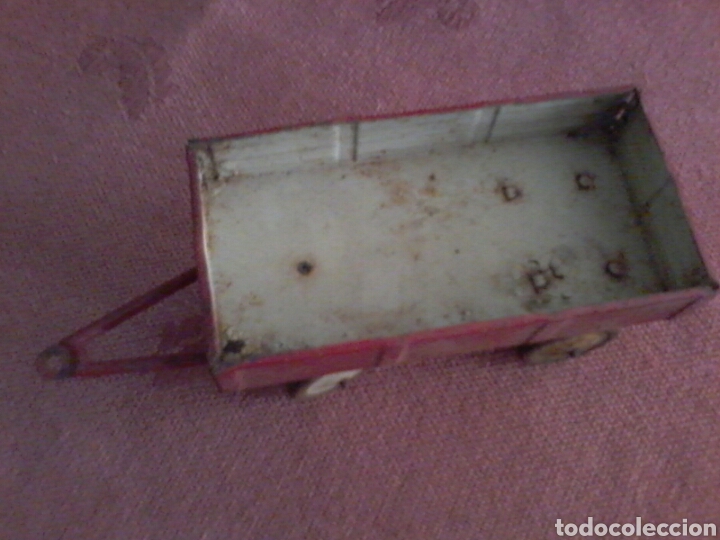Juguetes antiguos de hojalata: Remolque. - Foto 2
