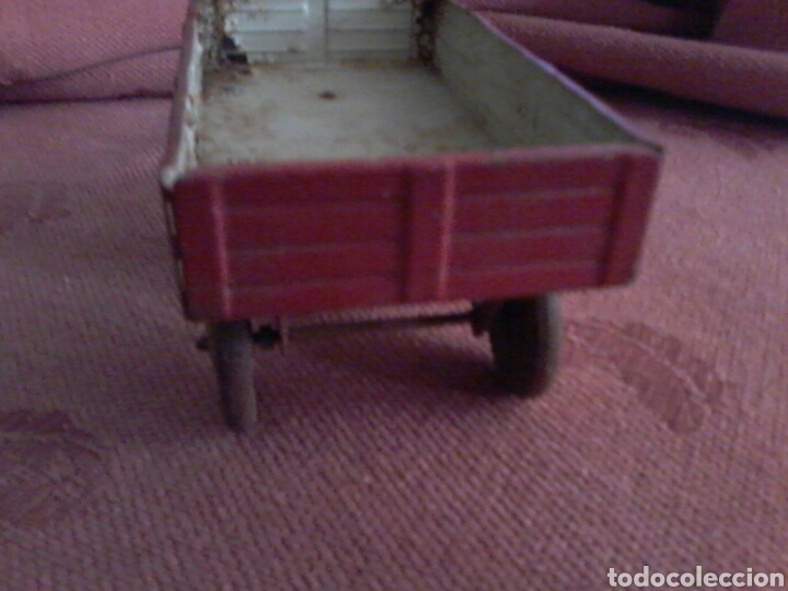Juguetes antiguos de hojalata: Remolque. - Foto 3
