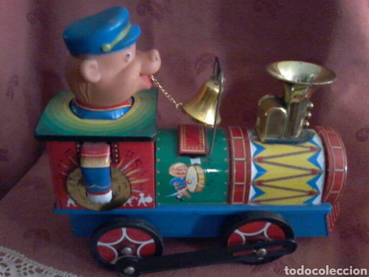 Juguetes antiguos de hojalata: Tren hojalata. - Foto 1