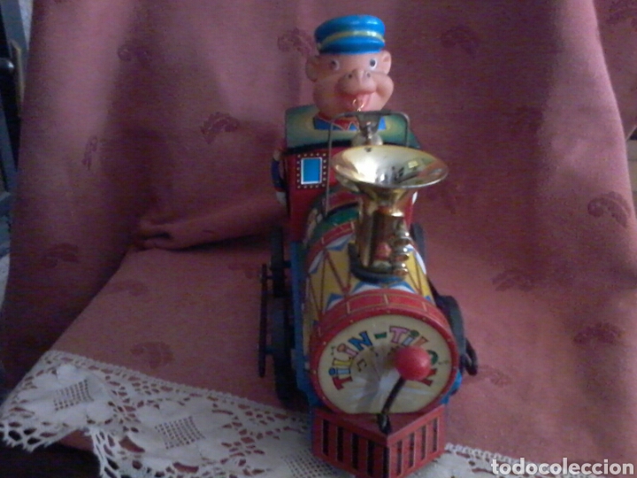 Juguetes antiguos de hojalata: Tren hojalata. - Foto 3