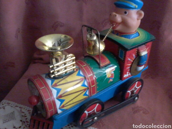 Juguetes antiguos de hojalata: Tren hojalata. - Foto 4