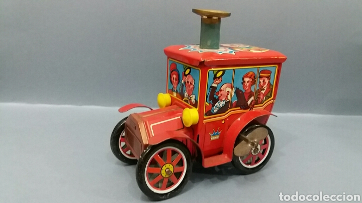 Juguetes antiguos de hojalata: Coche.CUERDA .frances - Foto 1