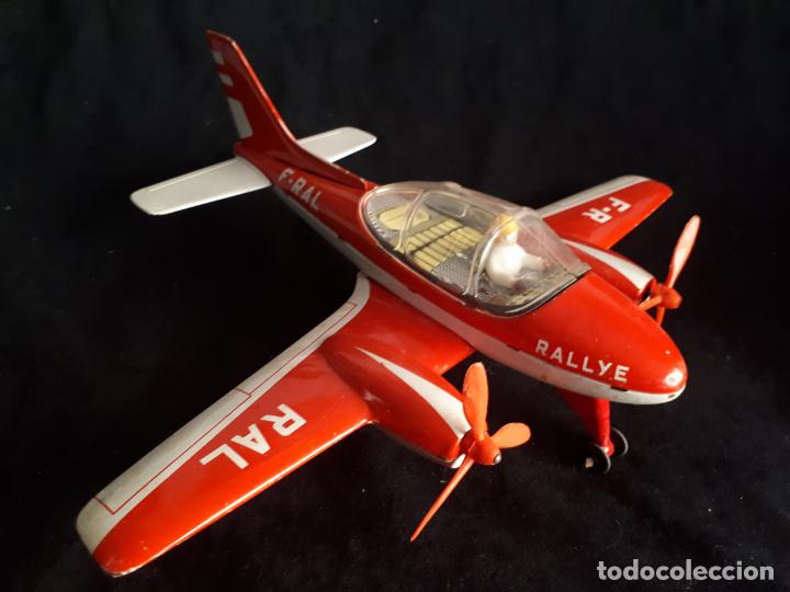 Joustra Avion avec boite F-RAL Rallye en métal