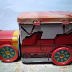 Brinquedos antigos de folha-de-Flandres: COCHE DE HOJALATA HUCHA. Lote 149903402