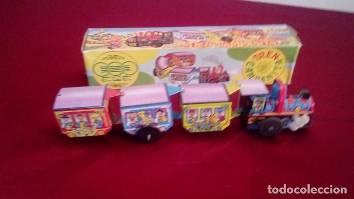 Juguetes antiguos de hojalata: TREN CAMPANITA - Foto 1