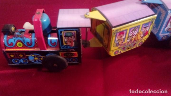 Juguetes antiguos de hojalata: TREN CAMPANITA - Foto 3