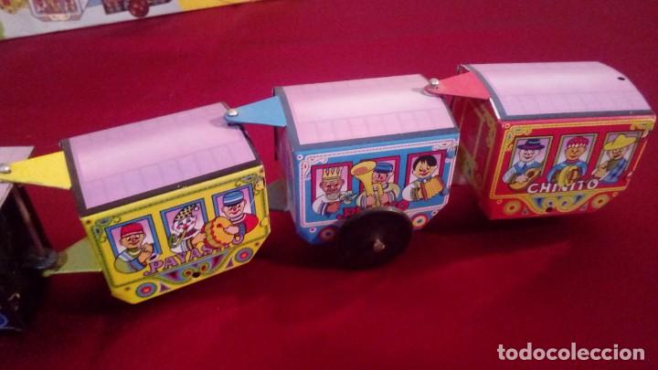 Juguetes antiguos de hojalata: TREN CAMPANITA - Foto 4